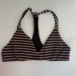 Spiritual Gangster Multicolor Striped sports bra with racer back straps
